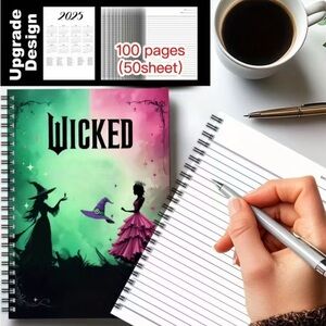 Wicked Spiral Notebook with Colorful Cover